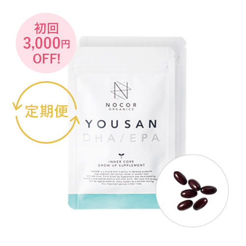 NOCOR ノコア インナーコア グローアップサプリメント 葉酸＋DHA/EPA【定期：1セット（約28日分）お届けコース】