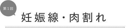 第1回 妊娠線・肉割れ